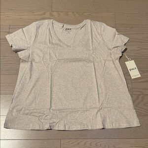Pact Organic Cotton Wheat Heather V-Neck T-Shirt